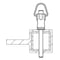 Kipp Ball lock pins stainless steel self-locking, style B K0790.101205015 - alternate 2
